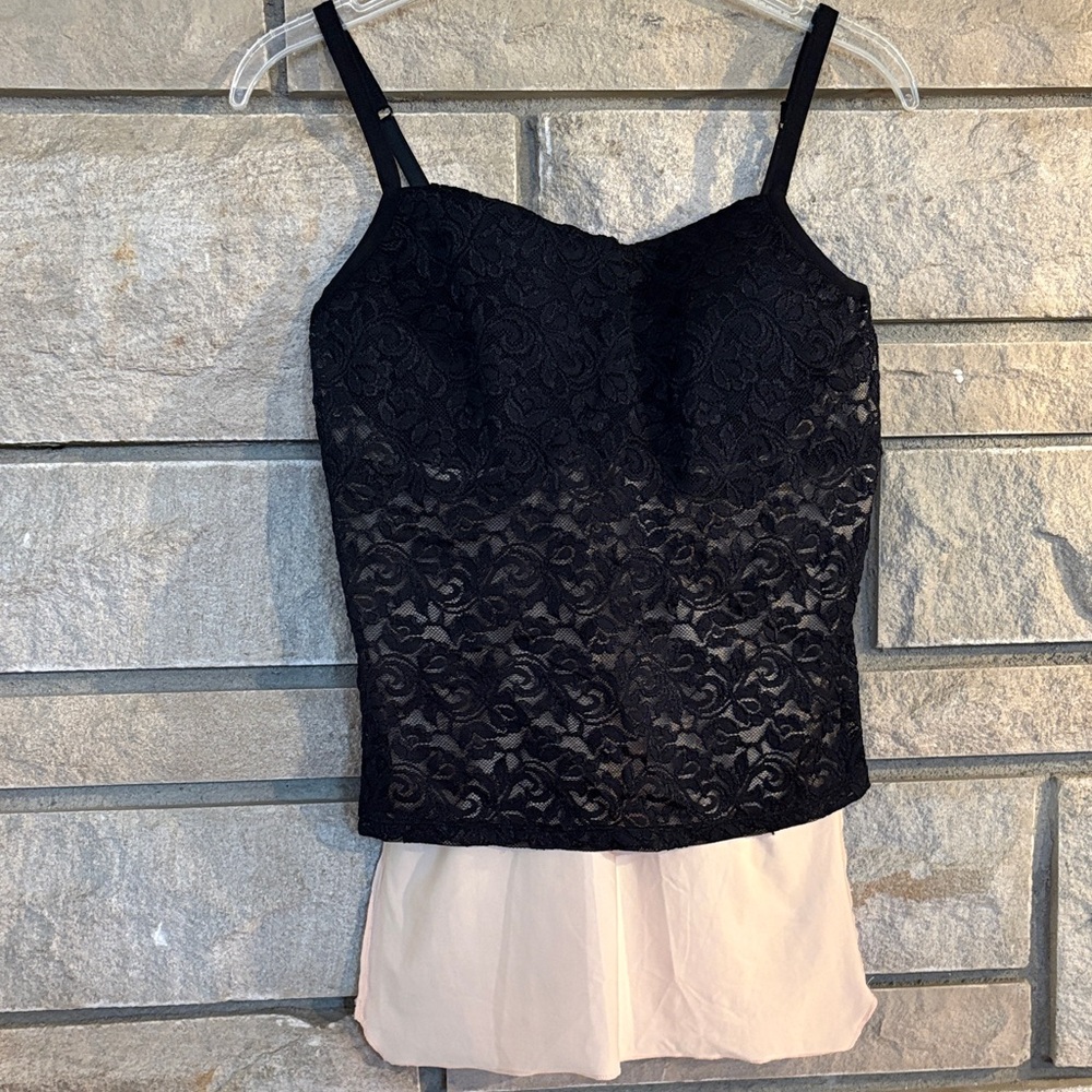 Black Lace Camisole Bra 36D